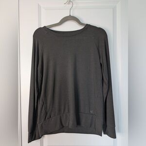 Cozy Earth Women's Ultra-Soft Bamboo Pullover Crew Charcoal Size XS